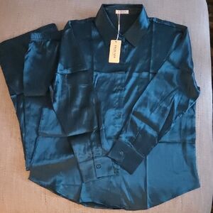 Womens Pajamas - Teal Lg